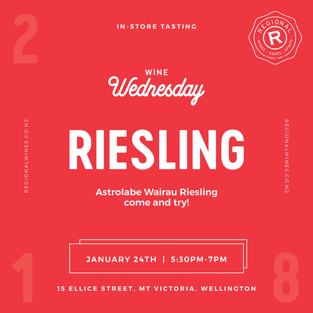 Wine Wednesday - 24th January - 2014 Astrolabe Wairau Valley Riesling