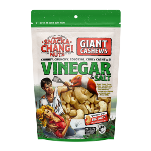 Snackachangi Vinegar + Salt Cashews 325g