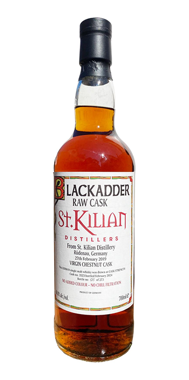 Blackadder St Killian Virgin Chestnut Cask 4 Year Old 60%