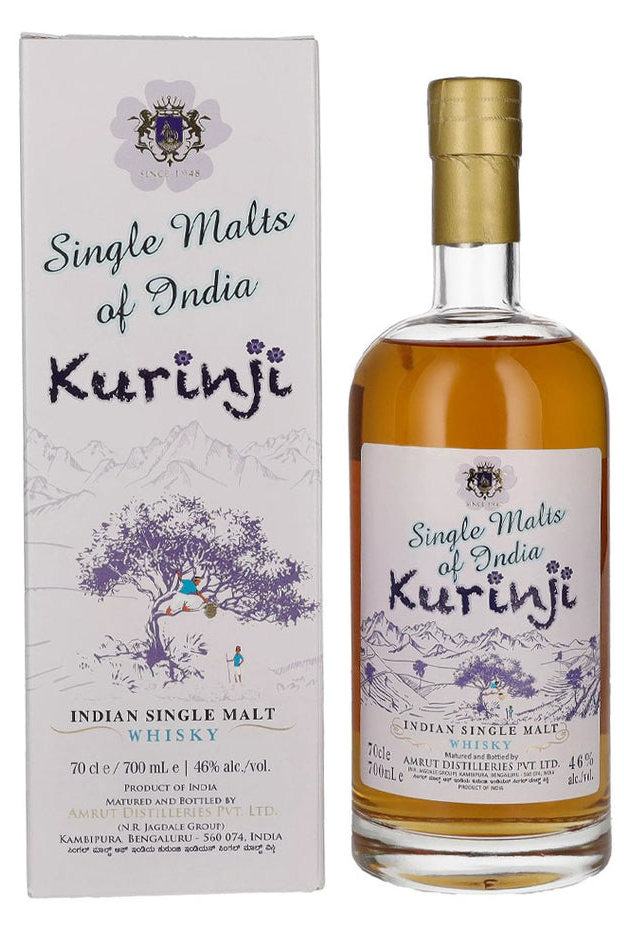 Amrut Kurinji Single Malt Indian Whisky 46% 700ml