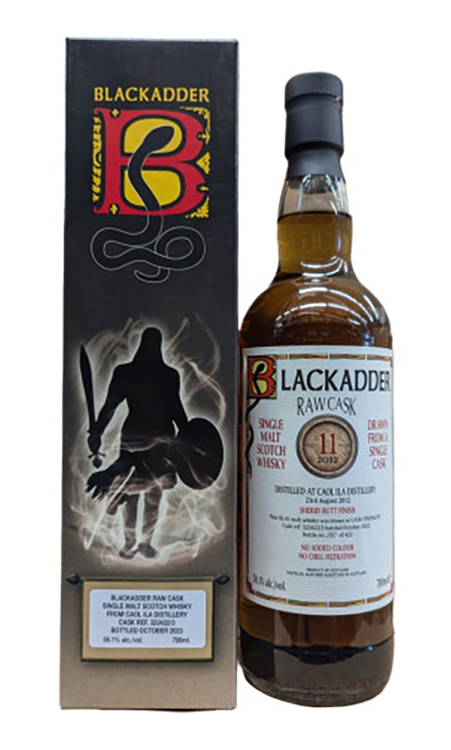 Blackadder Caol Ila 11 Year Old  2012 Sherry Butt Finish Raw Cask 58.1%