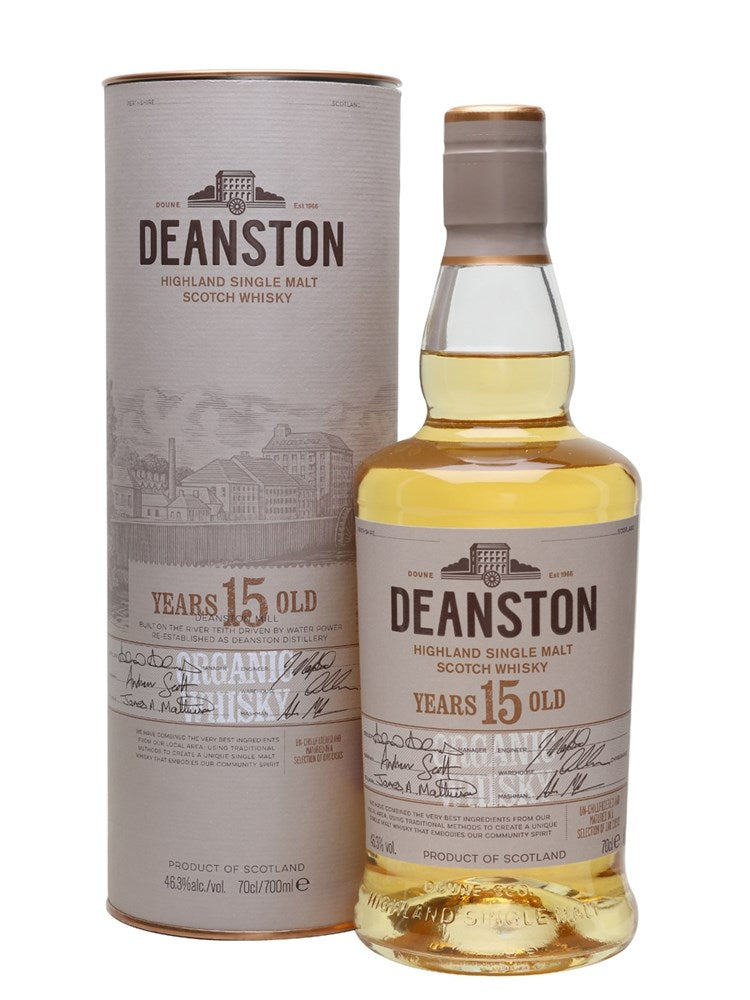 Deanston 15 YO Organic Unchill Filtered 46% 700 ml