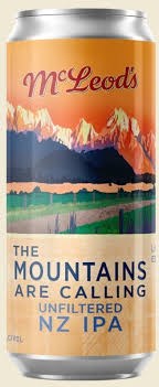 McLeod's The Mountains Are Calling Unfiltered IPA 440ml