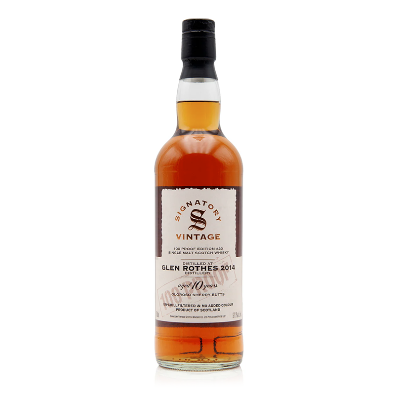 Glenrothes Signatory 100 proof  YO 57.1%