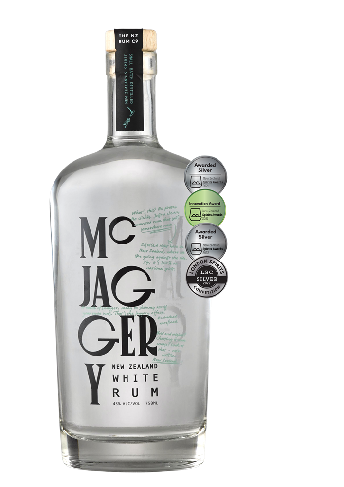 NZ Rum Co McJaggery White Rum 750 ml 43%