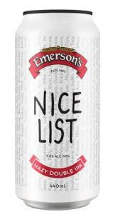 Emerson's Nice List Hazy Double IPA 440ml