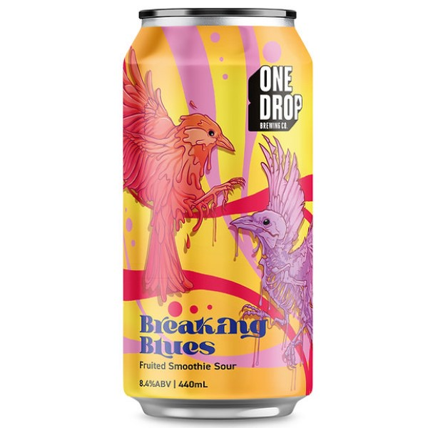 One Drop Brewing Breaking Blues Fruited Smoothie Sour 440ml