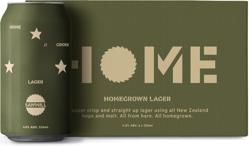 Sawmill Homegrown Lager 6pk Cans