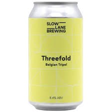 Slow Lane Brewing Threefold Belgian Tripel 375ml