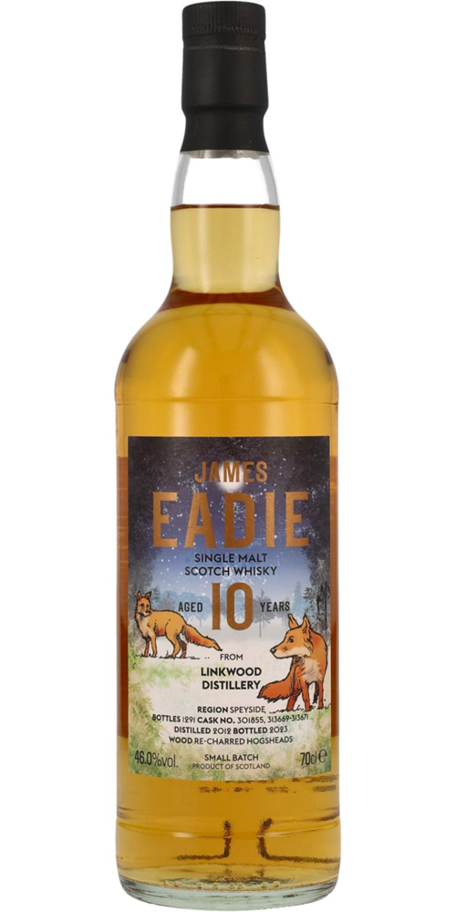 James Eadie Linkwood 10YO Re-Charred Hogsheads 'The Fox' 46%