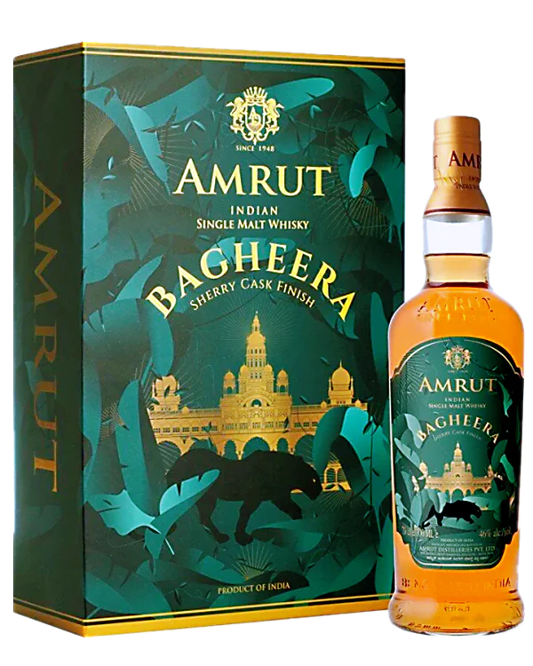 Amrut Bageera Single Malt 700ml Gift Pack With 2 Glasses