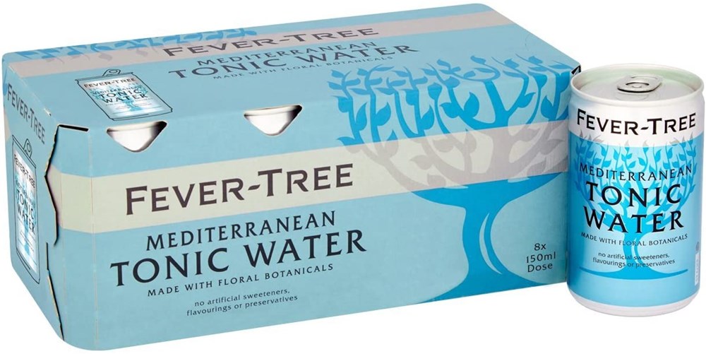 Fever Tree Mediterranean Tonic Water 8 x 150ml can