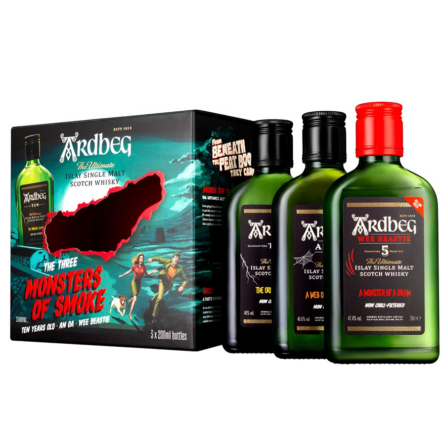 Ardbeg Monsters Of Smoke Trio Mini Pack