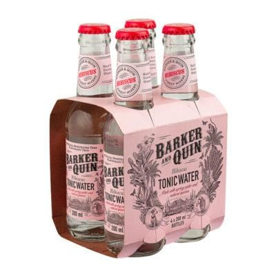 BARKER AND QUIN HIBISCUS TONIC WATER 4PK 200ML