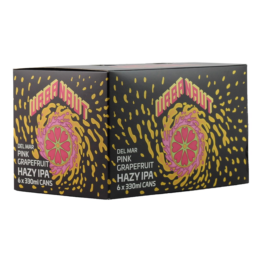 Urbanaut del Mar Pink Grapefruit Hazy IPA 6 pack