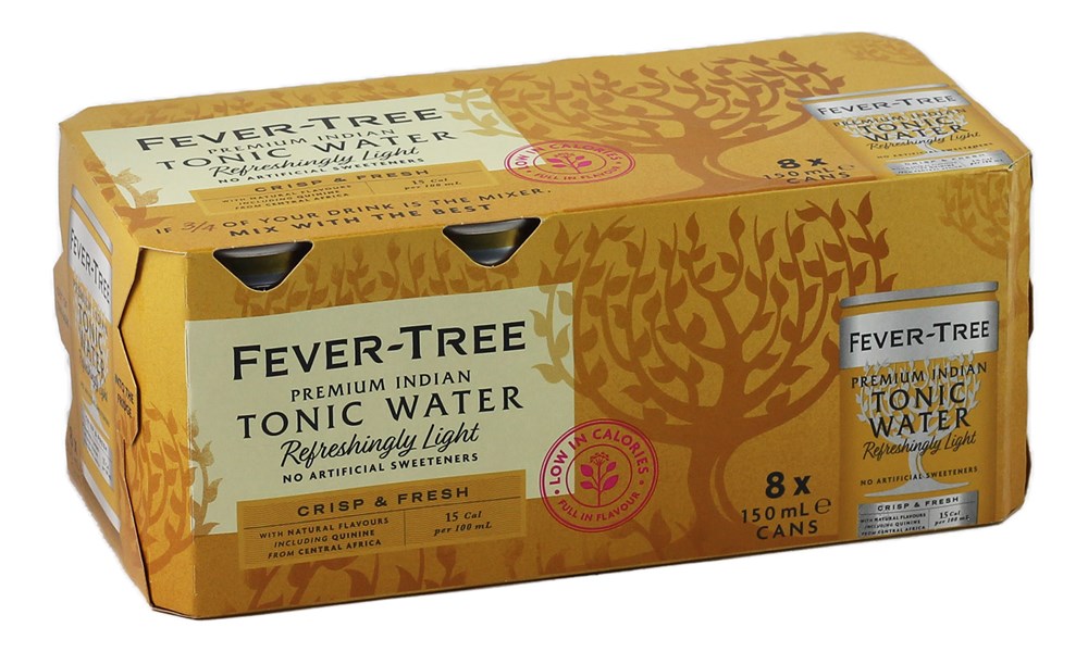 Fever Tree Tonic Water 8 x 150ml cans