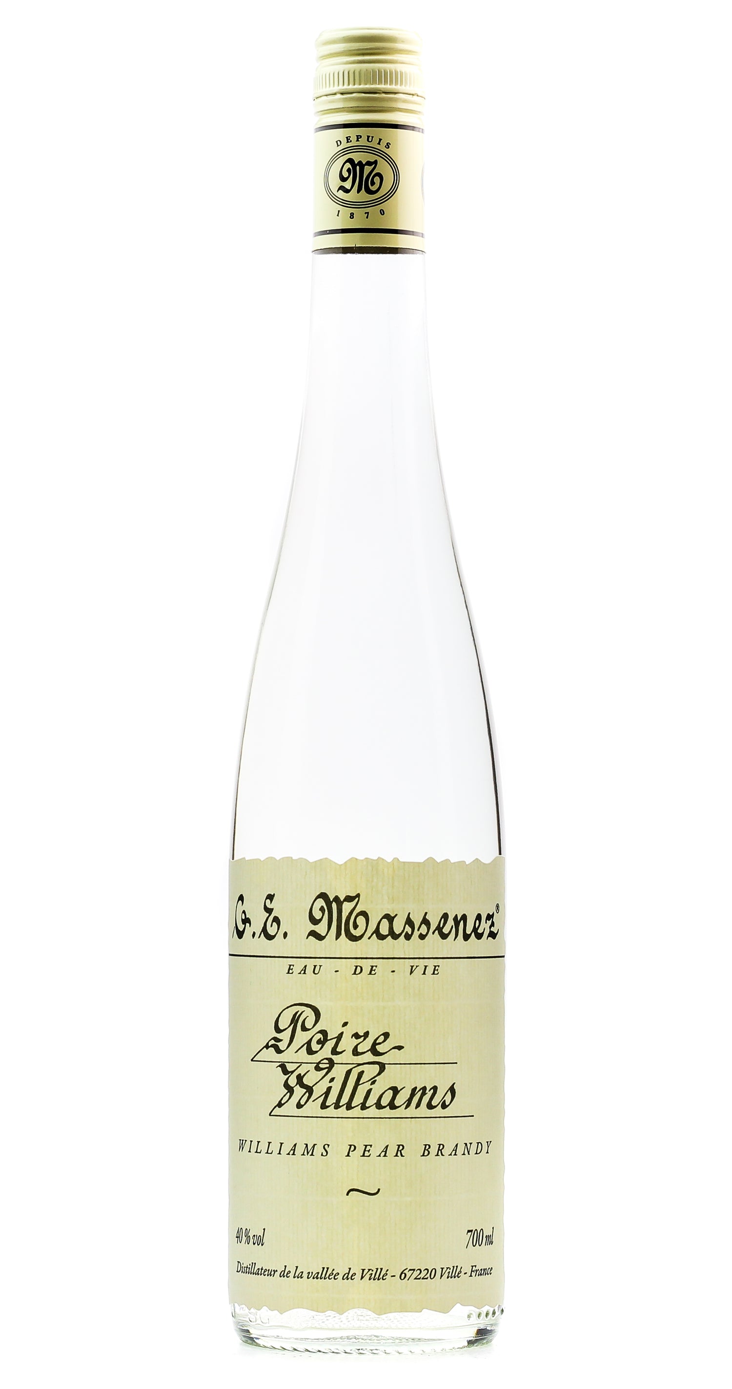 Massenez Poire Williams Eau De Vie 700ml