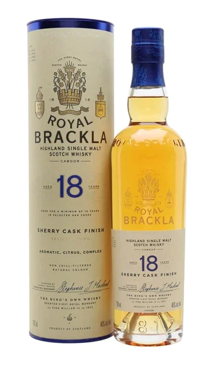 Royal Brackla 18YO Palo Cortado Sherry 46% 700ml