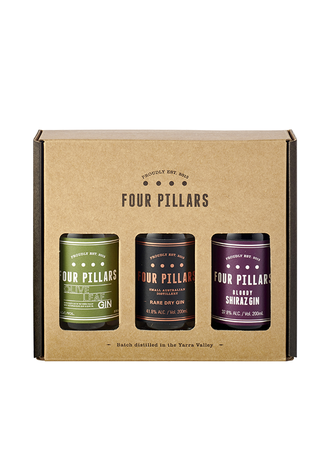 Four Pillars Gift Pack 3 X 200ml Gin