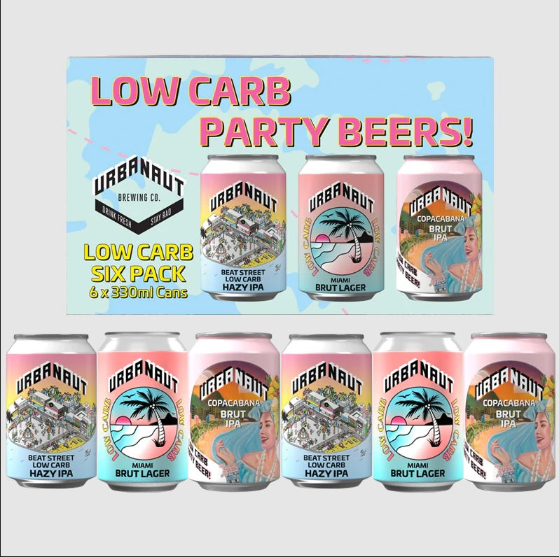 Urbanaut Low Carb Mix 6pk Cans