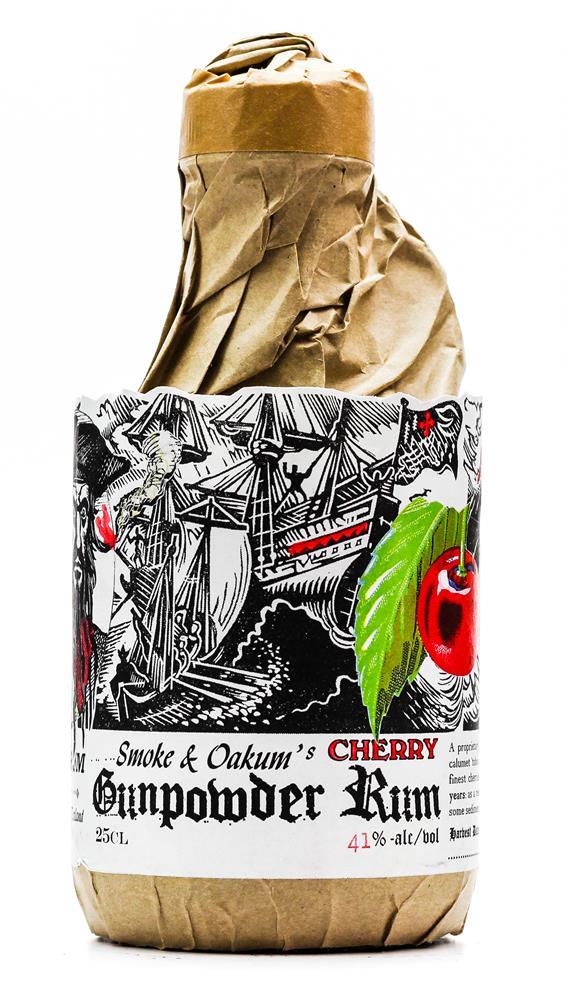 GUNPOWDER 'CHERRY' RUM FLASK 250ML