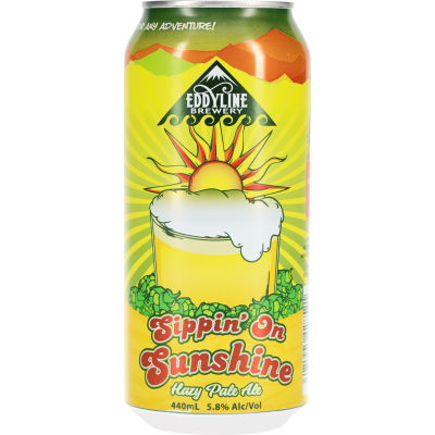 Eddyline Sippin on Sunshine Hazy IPA 440ml